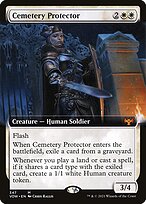 Cemetery Protector (VOW-347) - mythic: (Extended Art)