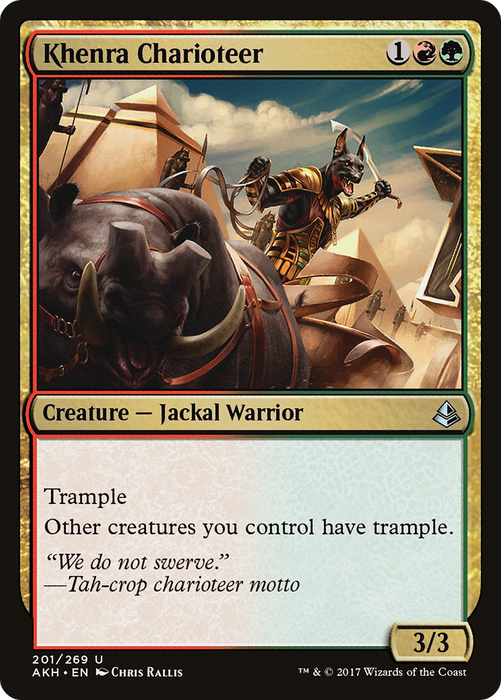Khenra Charioteer (AKH-201) - uncommon - Foil
