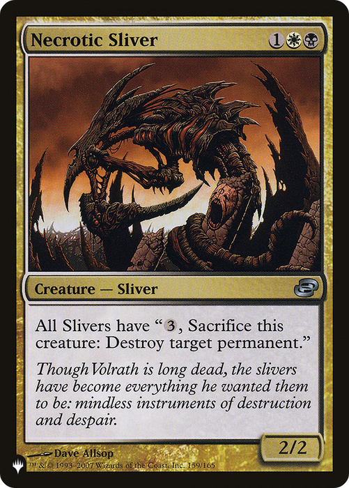 Necrotic Sliver (LIST-PLC-159) - uncommon