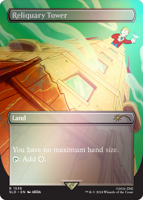 Reliquary Tower (SLD-1536★) - rare (Borderless) - Foil