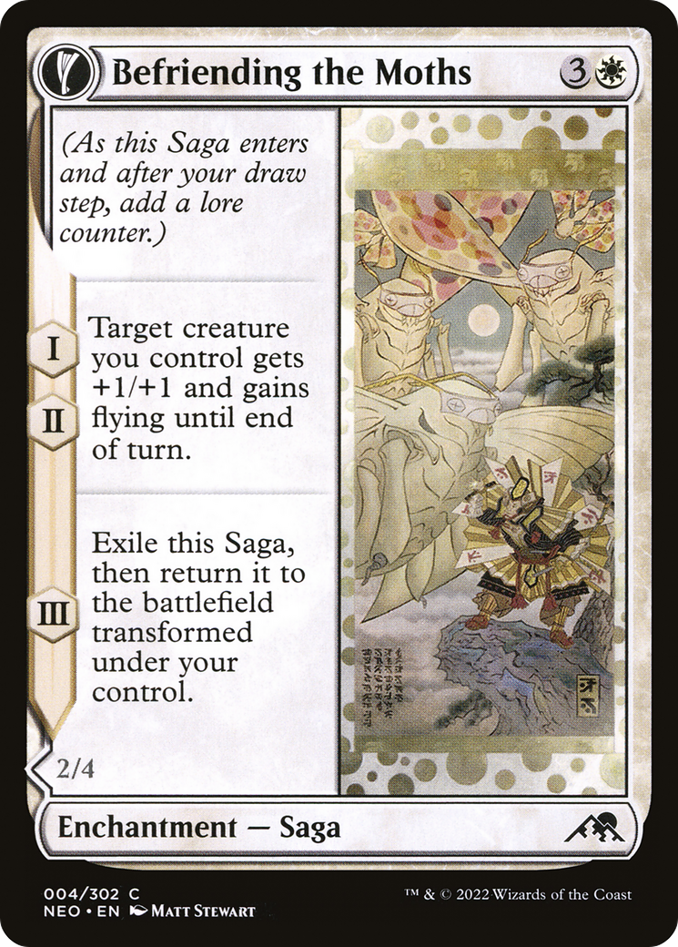 Befriending the Moths // Imperial Moth (NEO-004) - common: (fandfc, enchantment)
