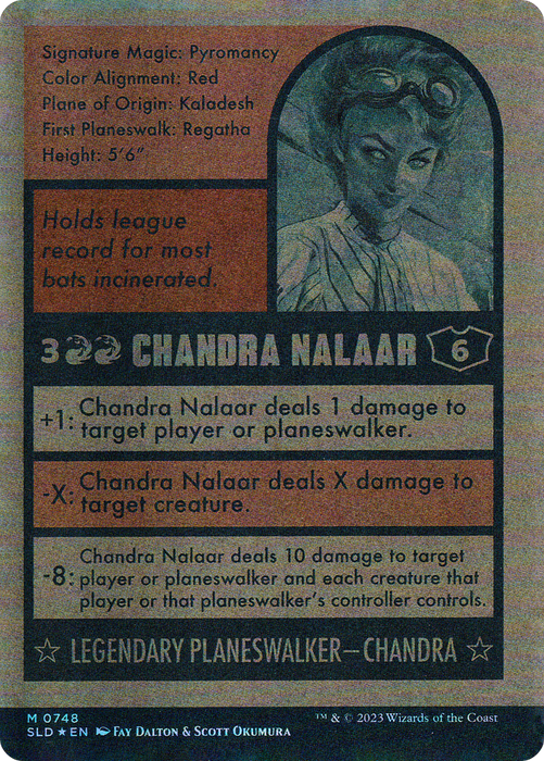 Chandra Nalaar // Chandra Nalaar (SLD-748) - mythic: (Full Art) (Borderless) - Foil