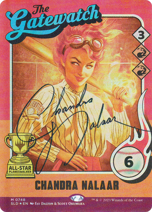 Chandra Nalaar // Chandra Nalaar (SLD-748) - mythic: (Full Art) (Borderless) - Foil