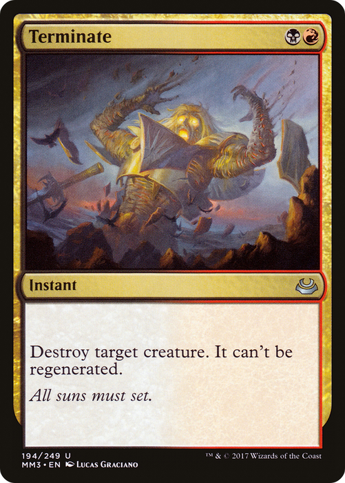 Terminate (MM3-194) - uncommon - Foil