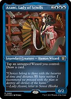 Azami, Lady of Scrolls (CMM-480) - rare - Etched Foil