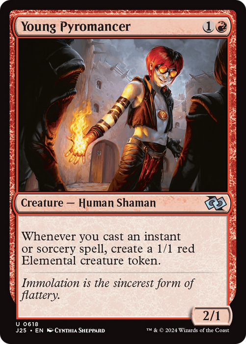 Young Pyromancer (J25-618) - uncommon