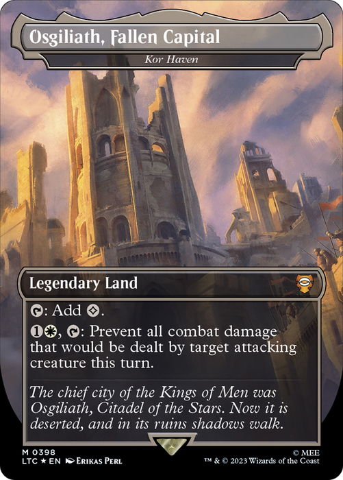 Kor Haven (LTC-398) - mythic / Osgiliath, Fallen Capital (Borderless) - Foil