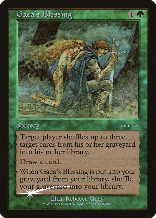 Gaea's Blessing (ARENA-012) - rare - Foil
