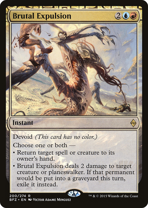 Brutal Expulsion (BFZ-200) - rare: (devoid)