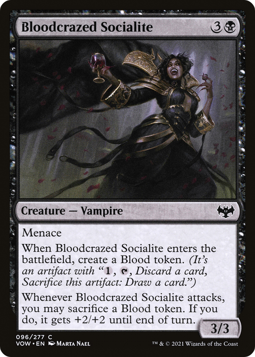 Bloodcrazed Socialite (VOW-096) - common - Foil