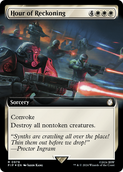 Hour of Reckoning (PIP-978) - rare: (Extended Art) - Foil