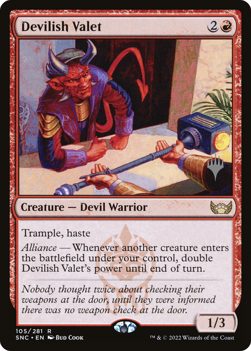 Devilish Valet (PPSNC-105P) - rare - Foil