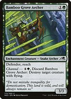 Bamboo Grove Archer (NEO-173) - common: (enchantment) - Foil