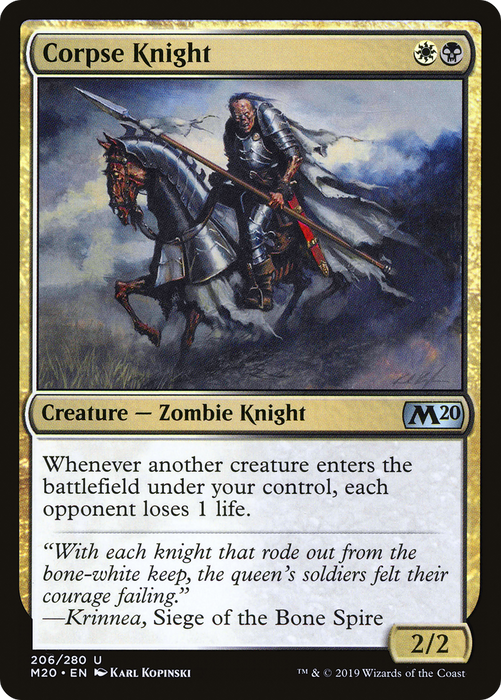 Corpse Knight (M20-206) - uncommon