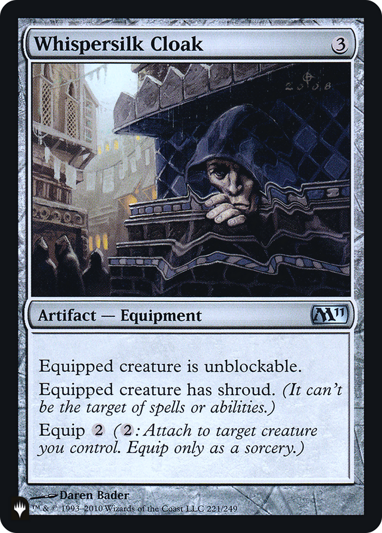 Whispersilk Cloak (LIST-M11-221) - uncommon - Foil