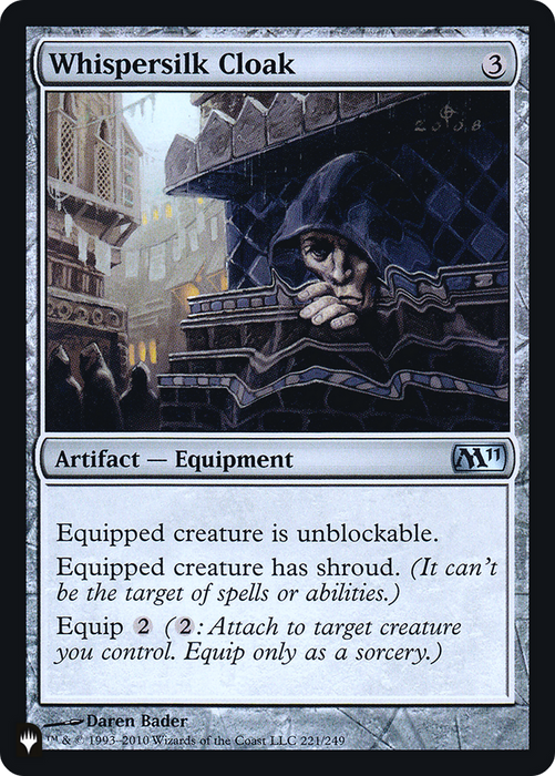Whispersilk Cloak (LIST-M11-221) - uncommon - Foil