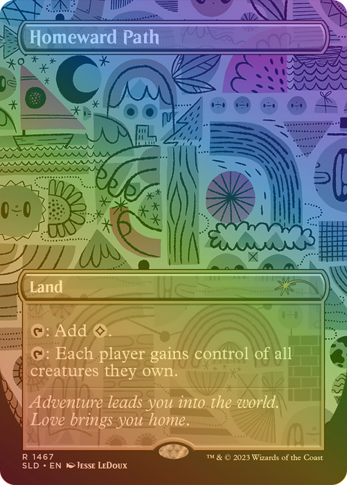 Homeward Path (SLD-1467★) - rare (Borderless) - Foil