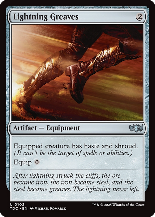 Lightning Greaves (TDC-102) - uncommon