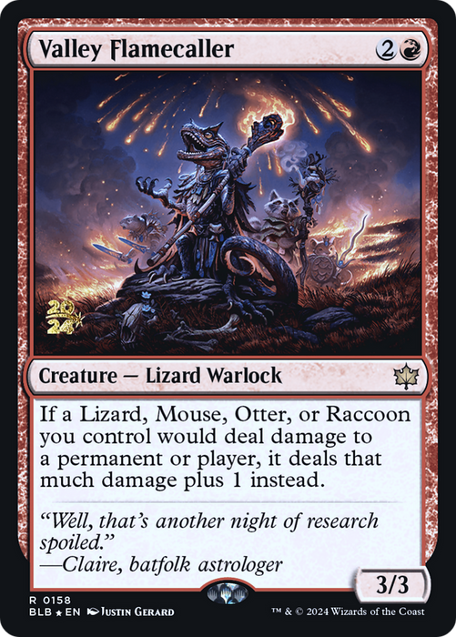 Valley Flamecaller (PRE-158S) - rare - Foil