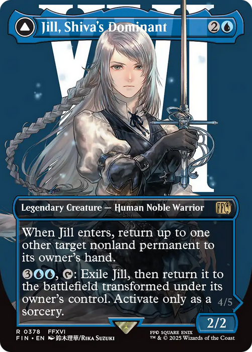 Jill, Shiva's Dominant (Borderless) (FIN-378) - rare - Foil