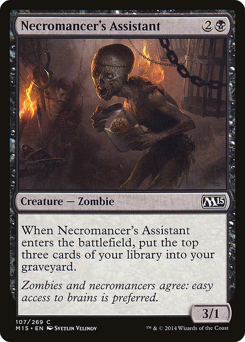 Necromancer's Assistant (M15-107) - common - Foil