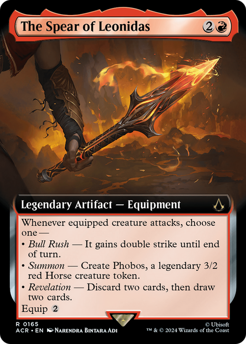 The Spear of Leonidas (ACR-165) - rare: (Extended Art) - Foil