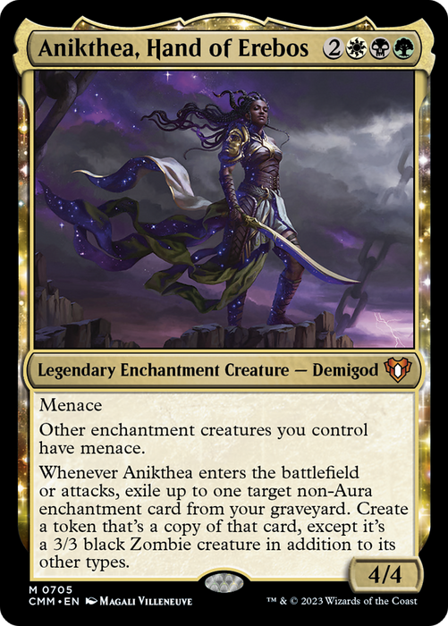 Anikthea, Hand of Erebos (CMM-705) - mythic: (enchantment) - Foil