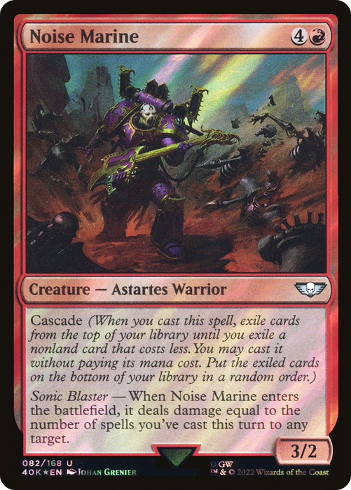 Noise Marine (40K-82★) - uncommon - Foil