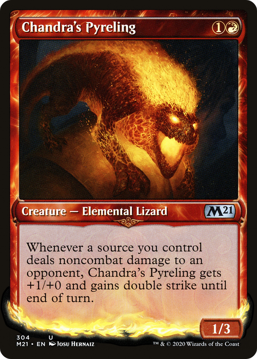 Chandra's Pyreling (M21-304) - uncommon: (Showcase) - Foil