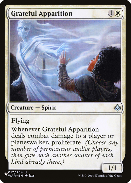 Grateful Apparition (LIST-WAR-17) - uncommon