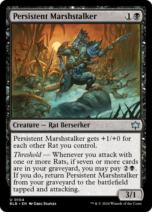 Persistent Marshstalker (BLB-104) - uncommon