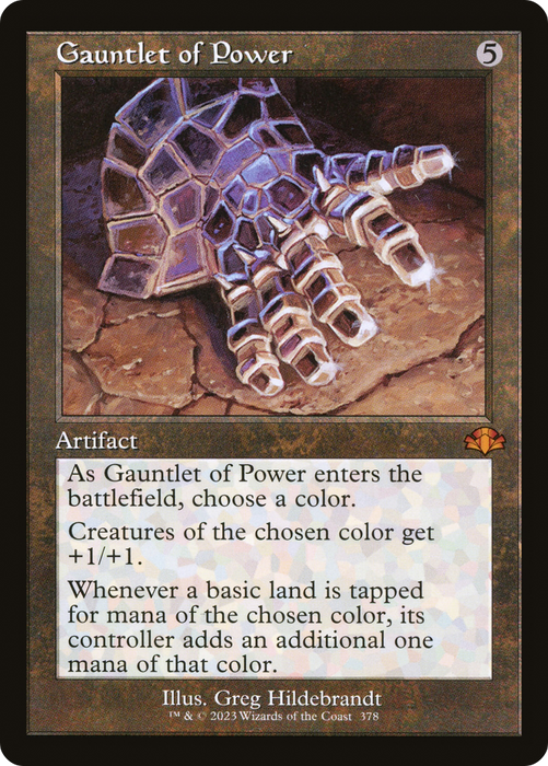 Gauntlet of Power (DMR-378) - mythic
