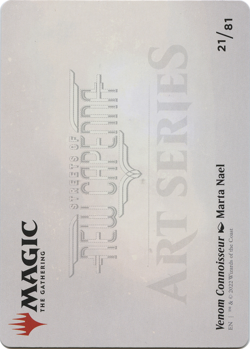 Venom Connoisseur // Venom Connoisseur (ASNC-021) - common (Borderless) - Foil