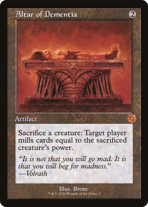 Altar of Dementia (BRR-003) - mythic - Foil