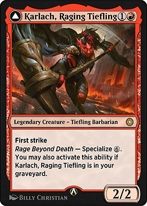 Karlach, Raging Tiefling (HBG-014) - rare