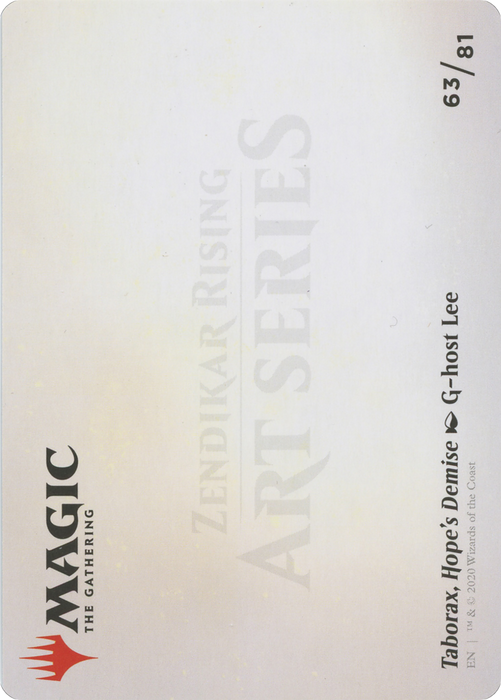 Taborax, Hope's Demise // Taborax, Hope's Demise (AZNR-063) - common (Borderless) - Foil