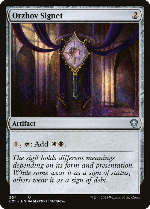 Orzhov Signet (C21-254) - uncommon