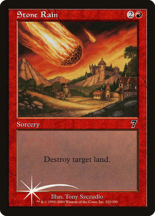Stone Rain (7ED-221★) - common - Foil