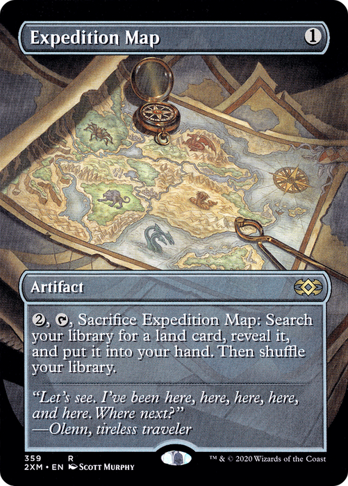 Expedition Map (2XM-359) - rare (Borderless) - Foil