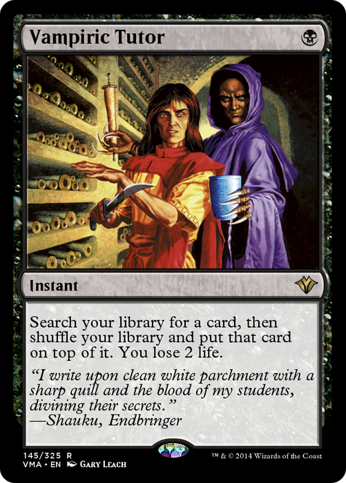 Vampiric Tutor (VMA-145) - rare - Foil