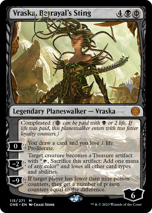 Vraska, Betrayal's Sting (PPONE-115P) - mythic