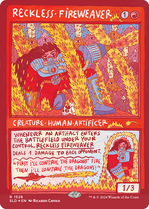 Reckless Fireweaver (SLD-1526) - rare - Foil