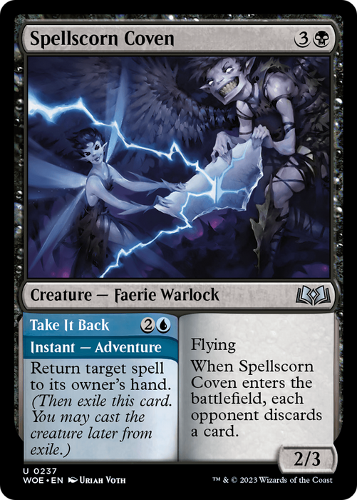 Spellscorn Coven // Take It Back (WOE-237) - uncommon - Foil