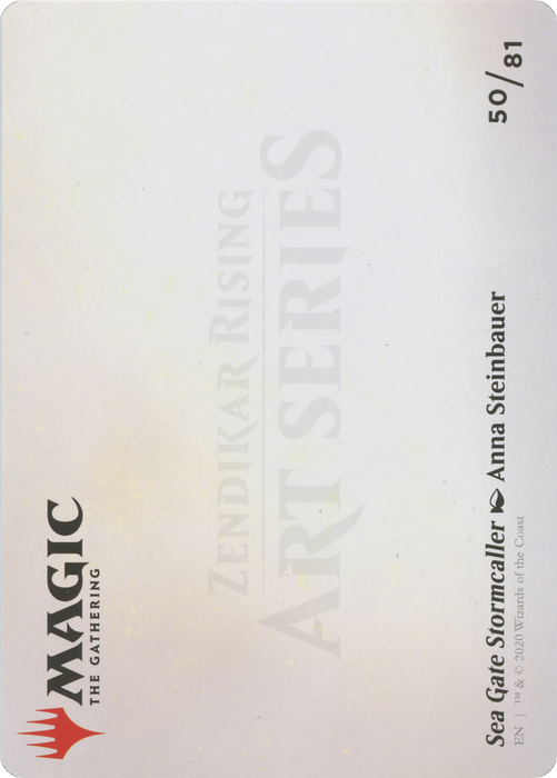 Sea Gate Stormcaller // Sea Gate Stormcaller (AZNR-050) - common (Borderless) - Foil