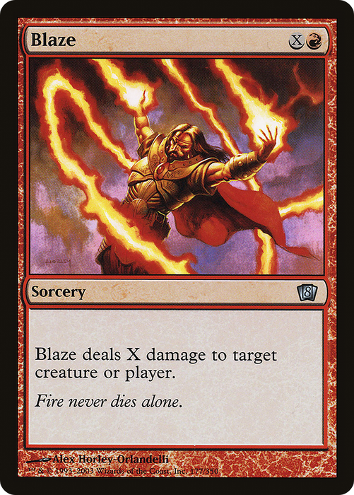 Blaze (8ED-177★) - uncommon - Foil