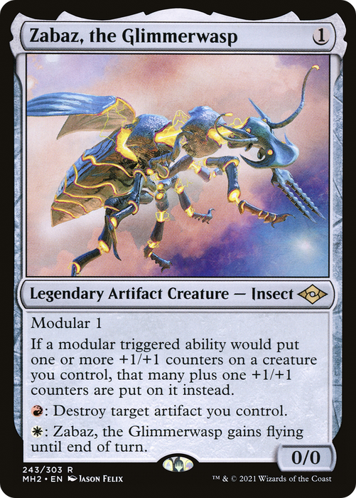 Zabaz, the Glimmerwasp (MH2-243) - rare - Foil