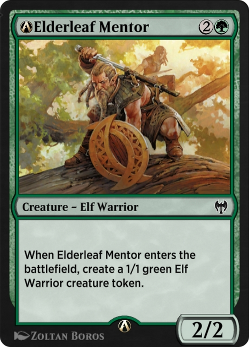 A-Elderleaf Mentor (KHM-A-165) - common