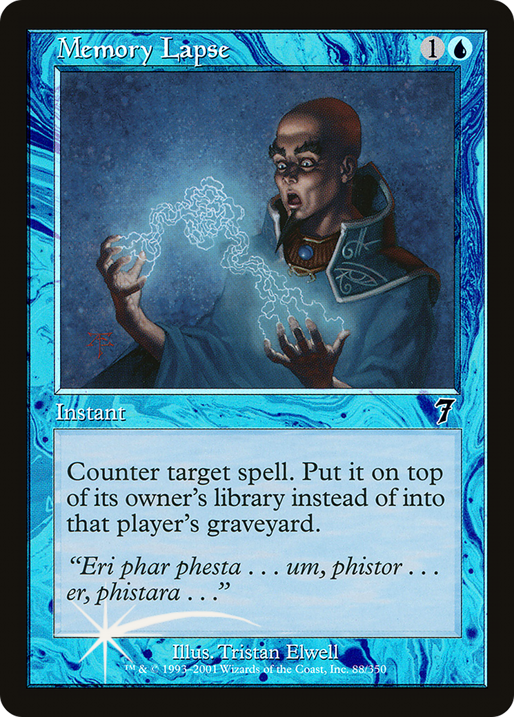 Memory Lapse (7ED-88★) - common - Foil