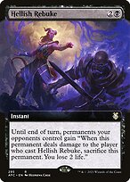 Hellish Rebuke (AFC-295) - rare: (Extended Art)