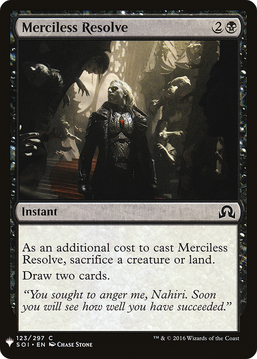 Merciless Resolve (LIST-SOI-123) - common